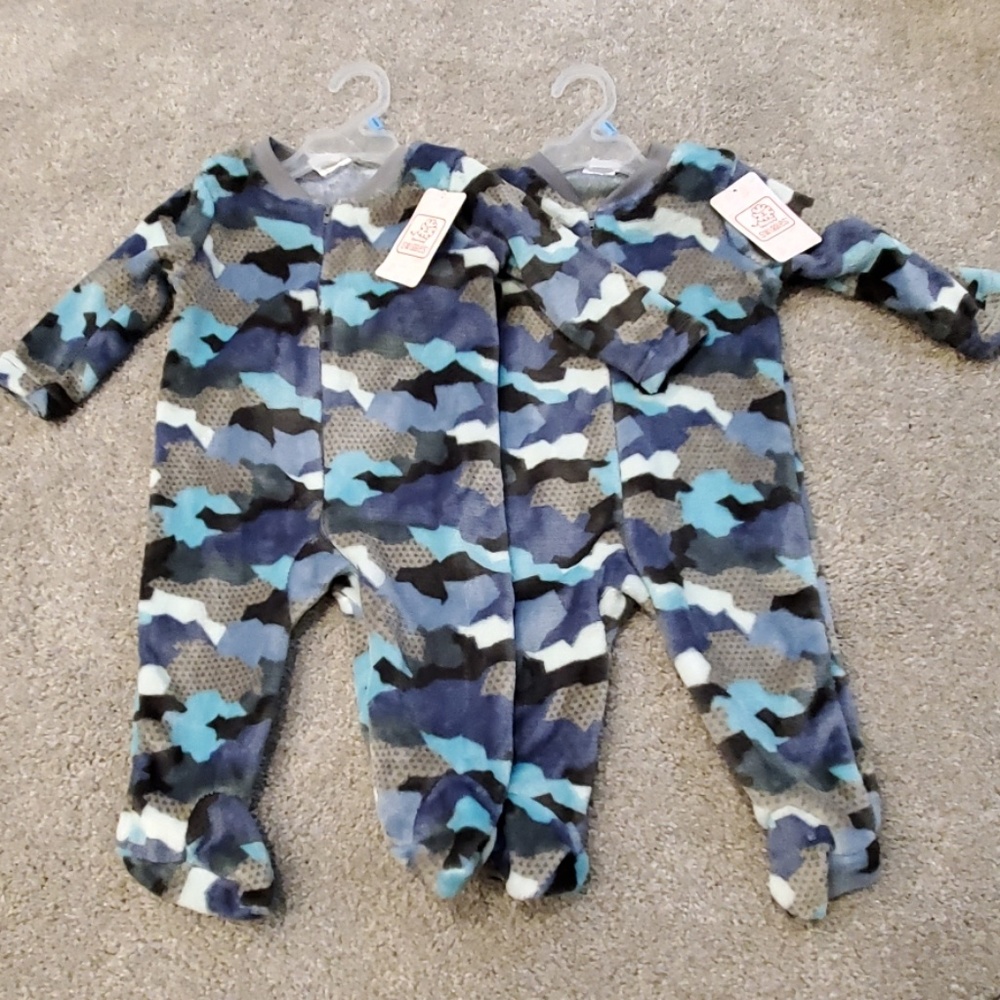 Baby zip up outfits set